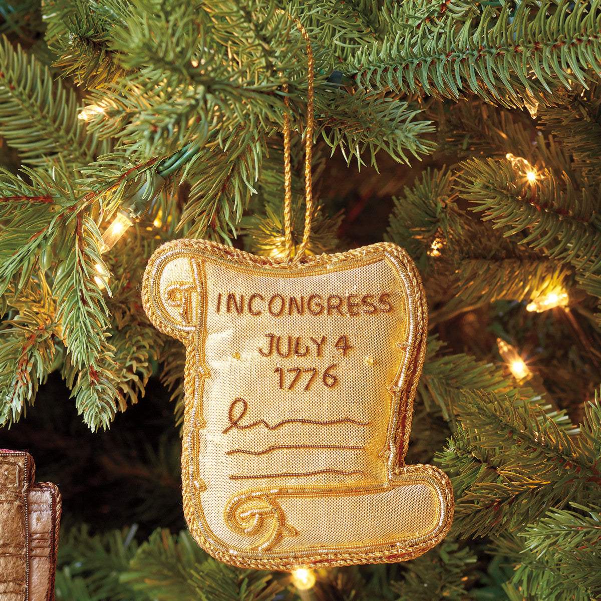 Monticello Declaration Scroll Ornament