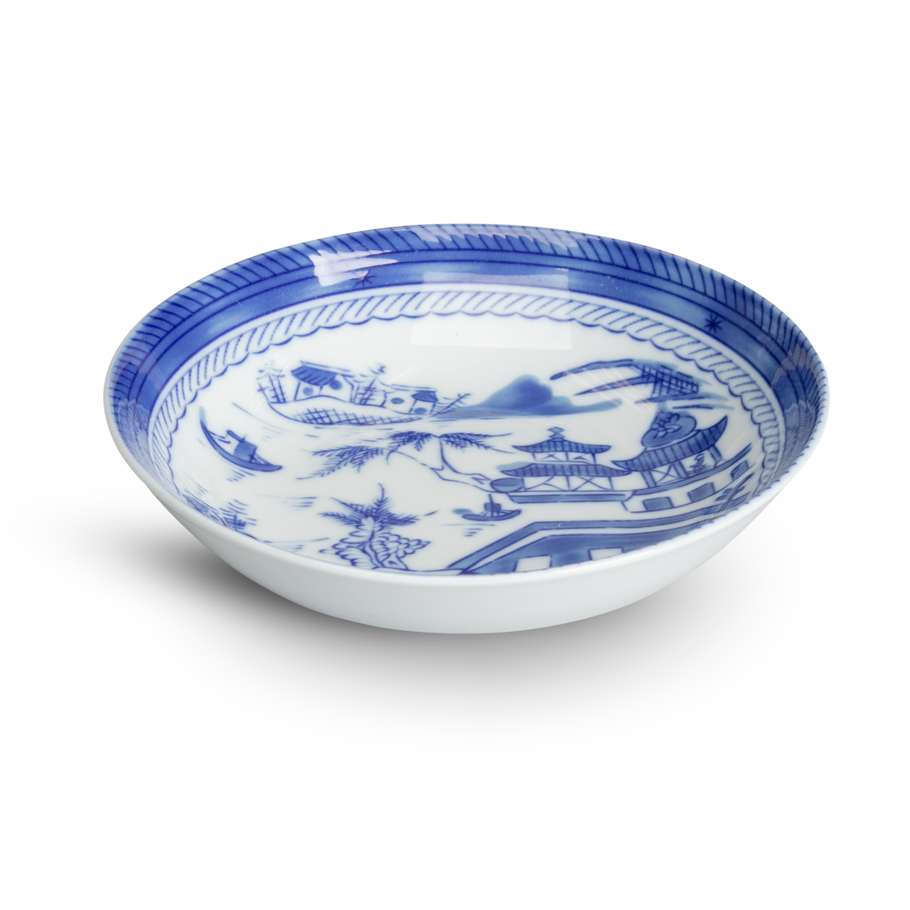 Blue Canton Fruit Saucer