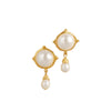 Monticello Portrait Pearl Earrings