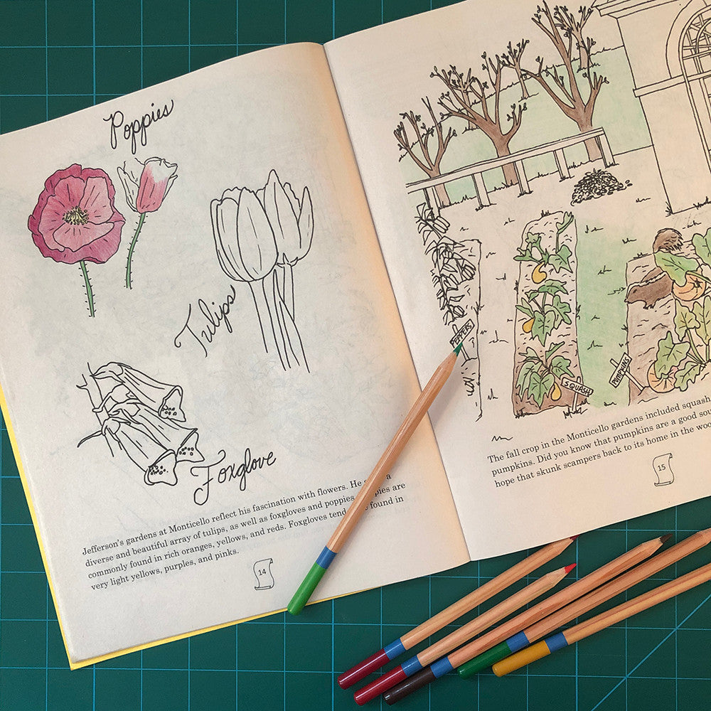 The Life and Times of Thomas Jefferson:   A Coloring and Activity Book