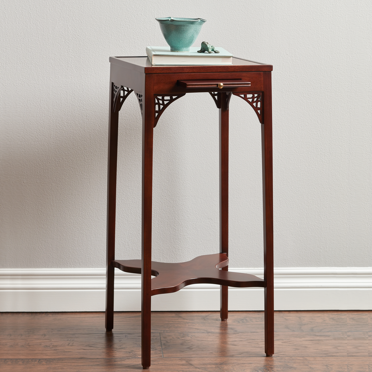 Urn Stand Mahogany Side Table