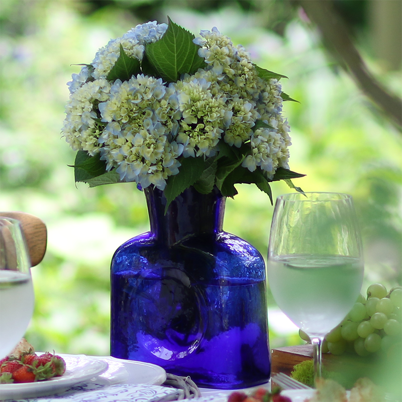 Blenko Cobalt Blue Glass Pitcher