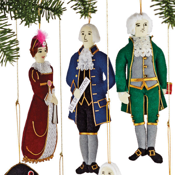 Embroidered James Madison Ornament