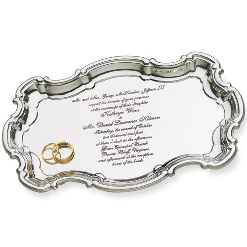 Polished Pewter Invitation Tray