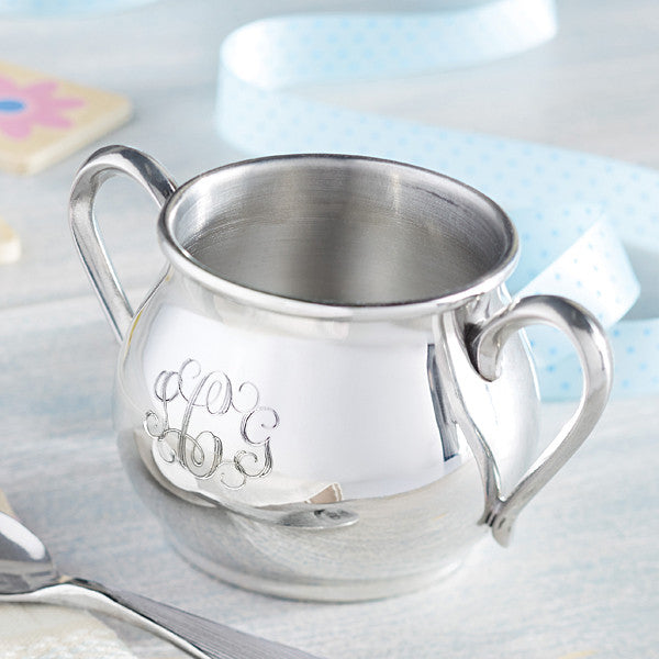 Pewter Personalized Baby Cup