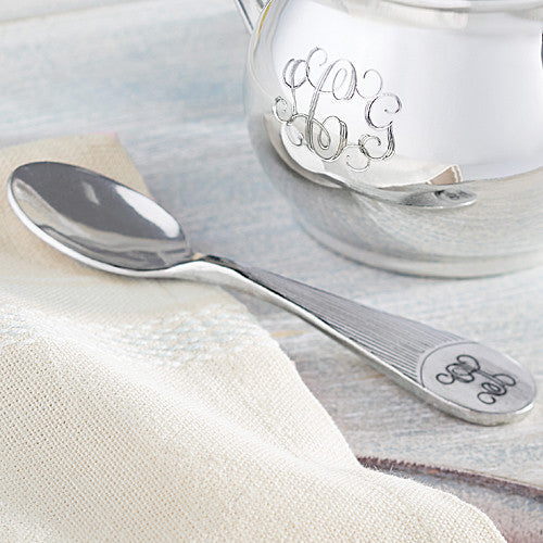 Personalized Pewter Baby Spoon