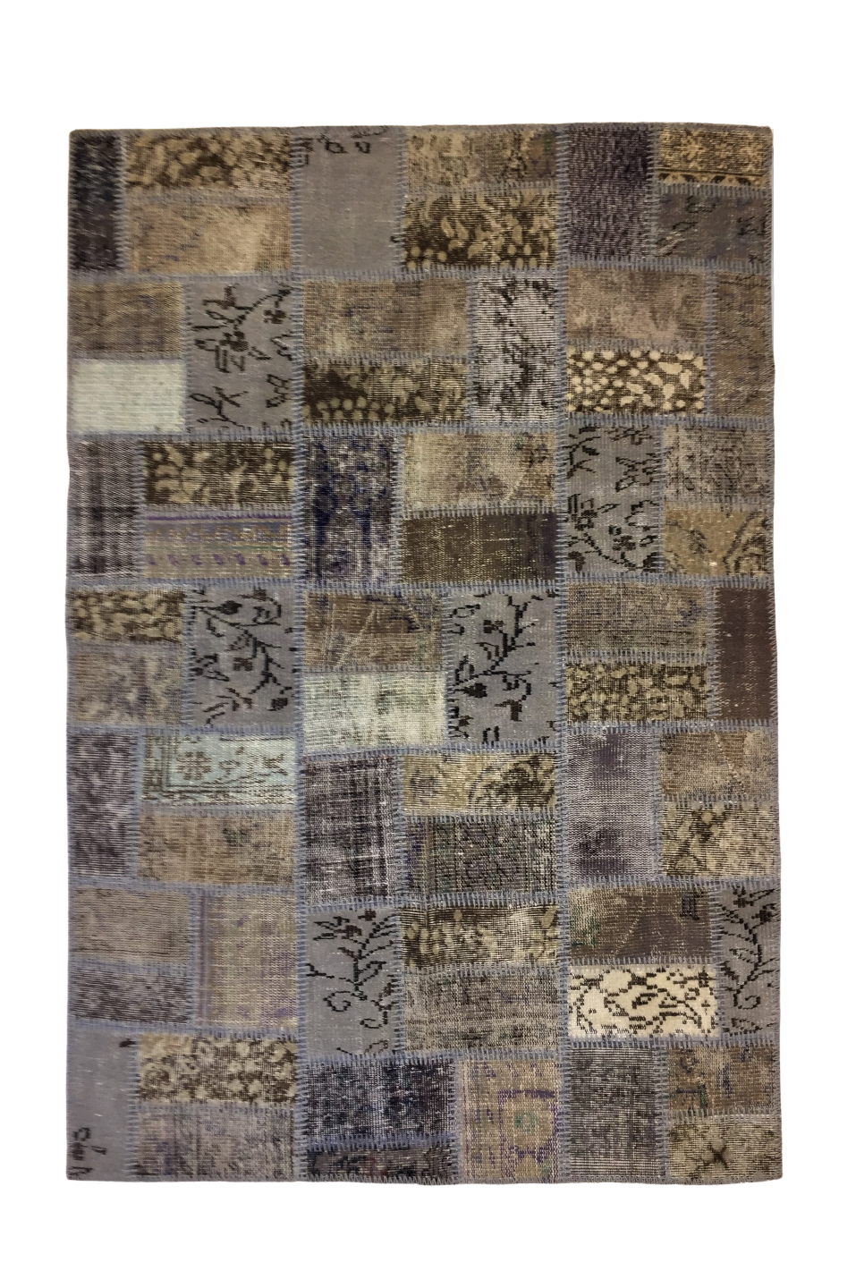 Geen Ontwapening tarwe Patchwork Carpet 191 X 140 cm – Alfombras de Estambul