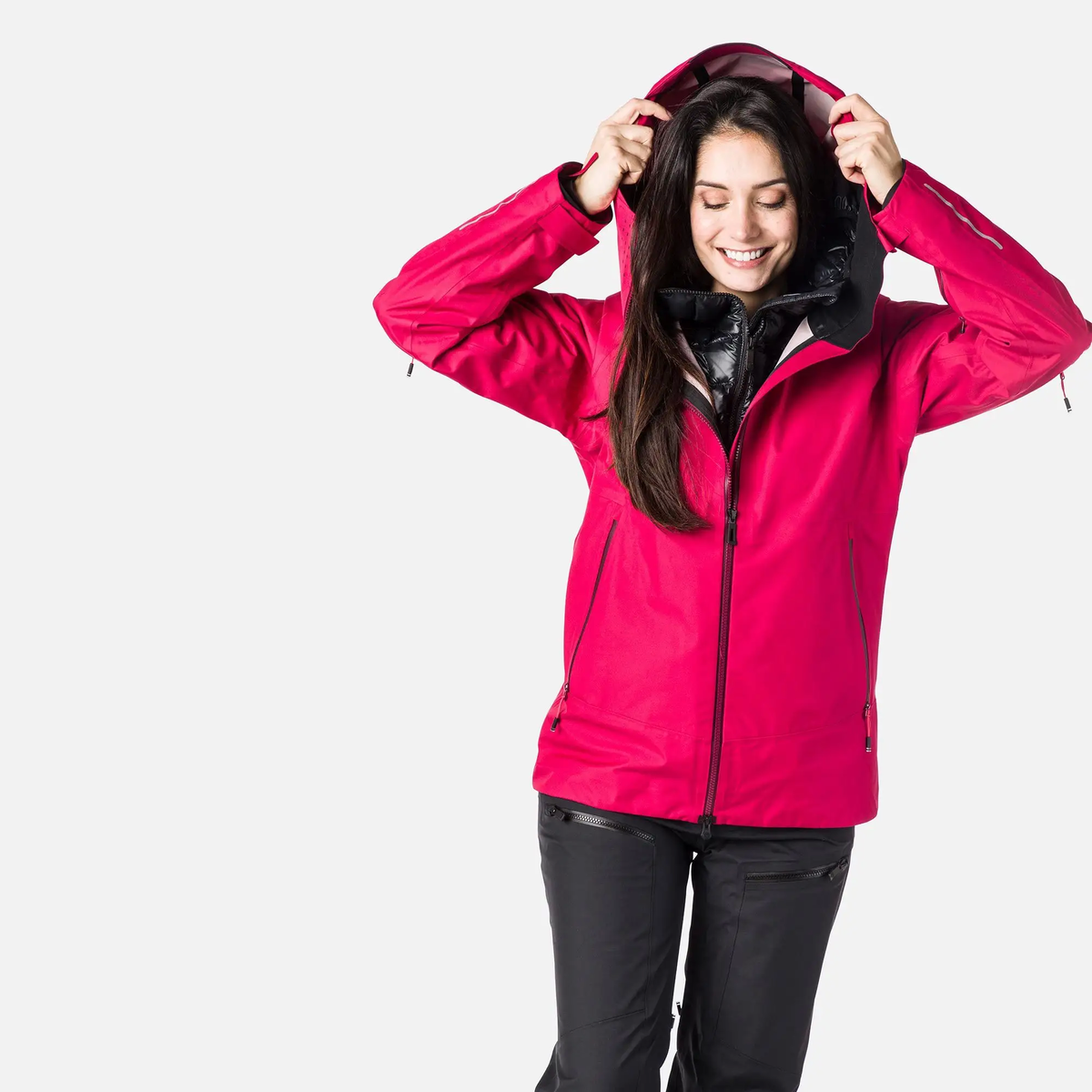 Obsessie bon Vast en zeker Rossignol SKPR 3L ski jas roze dames – Snowsuits