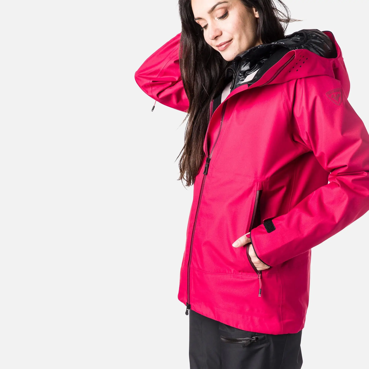 Obsessie bon Vast en zeker Rossignol SKPR 3L ski jas roze dames – Snowsuits