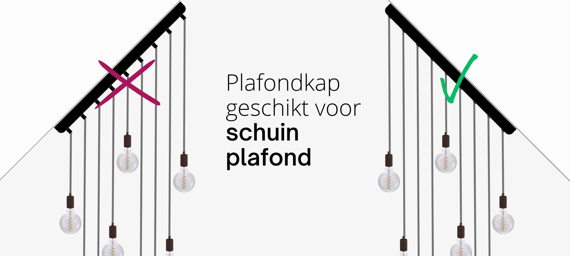 Plafondkap voor schuin plafond plafondplaat met afwerking voor schuin dak