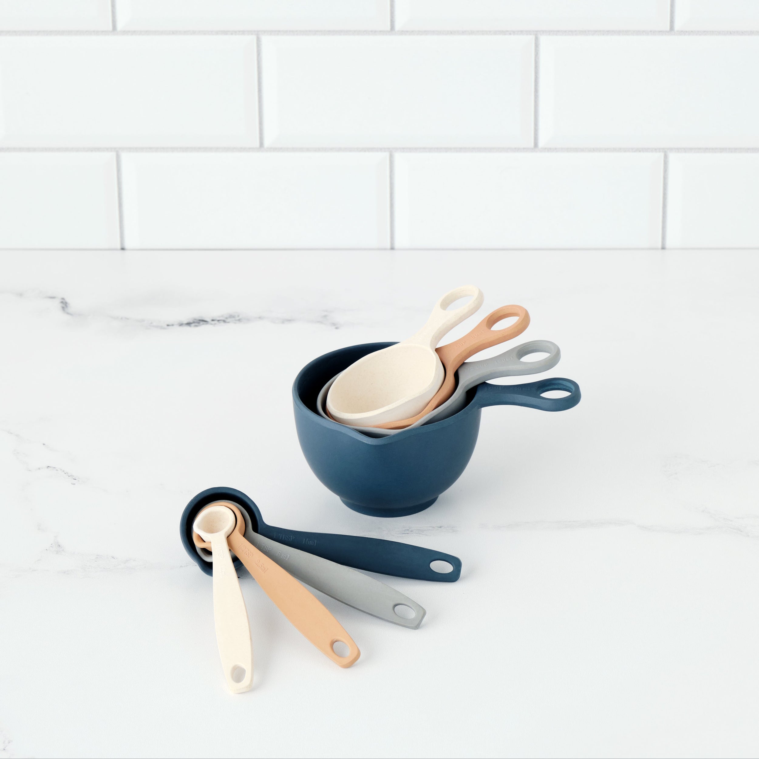 Bamboo Measuring Cup and Spoon Set