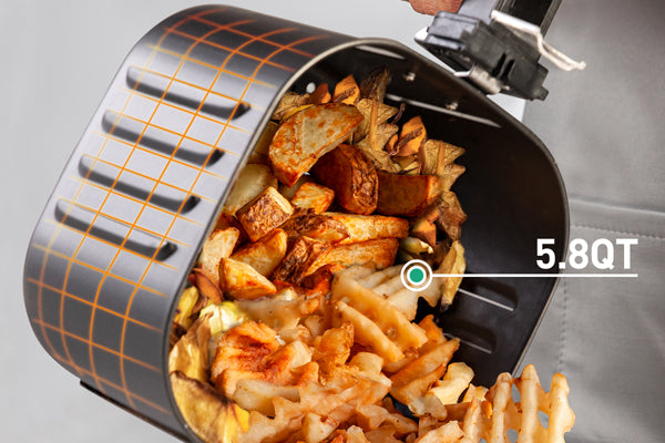 Air Fryer 5.8QT Detachable Double Basket Air Fryers 1700W 13-in-1 JOYOUNG