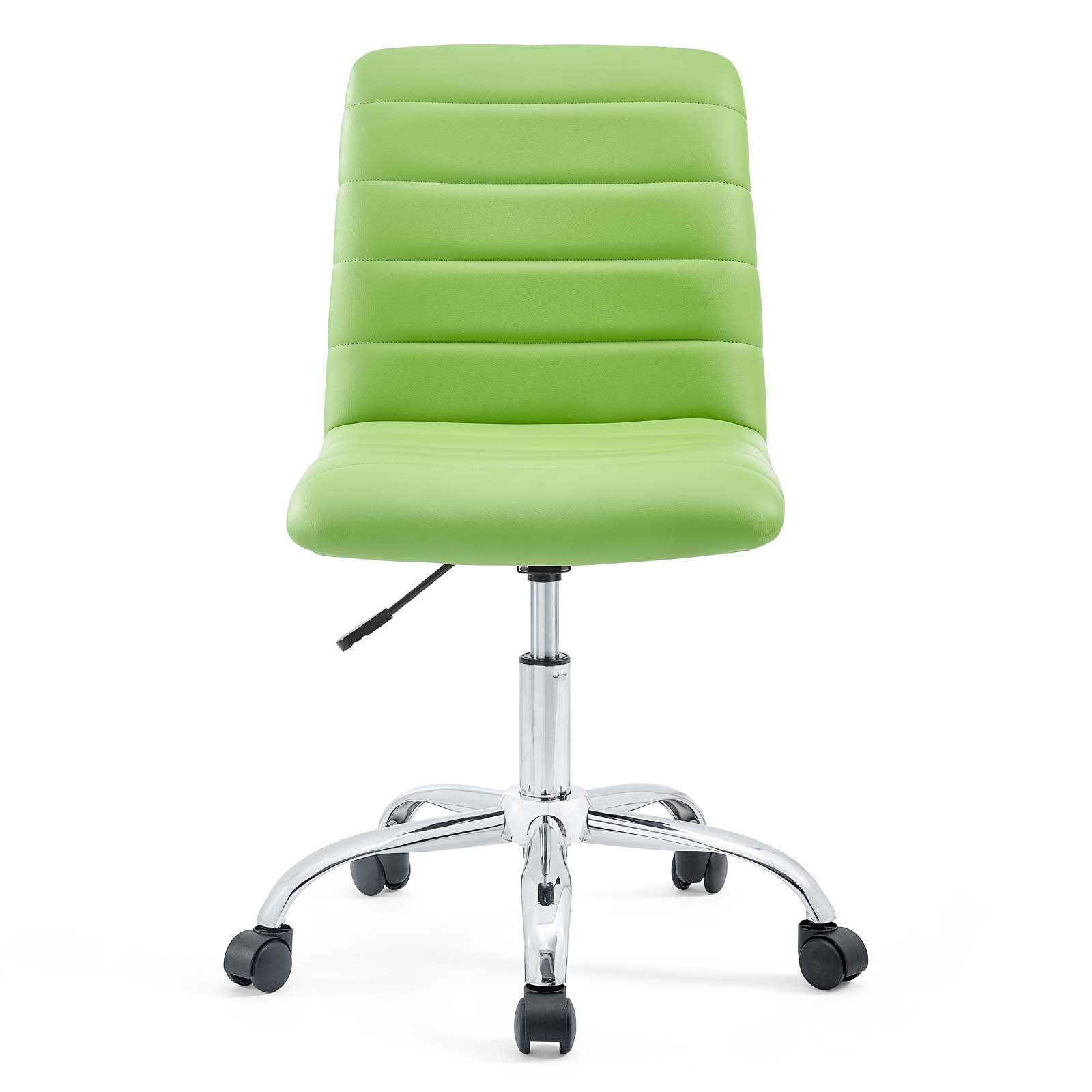 modway ripple armless mid back office chair