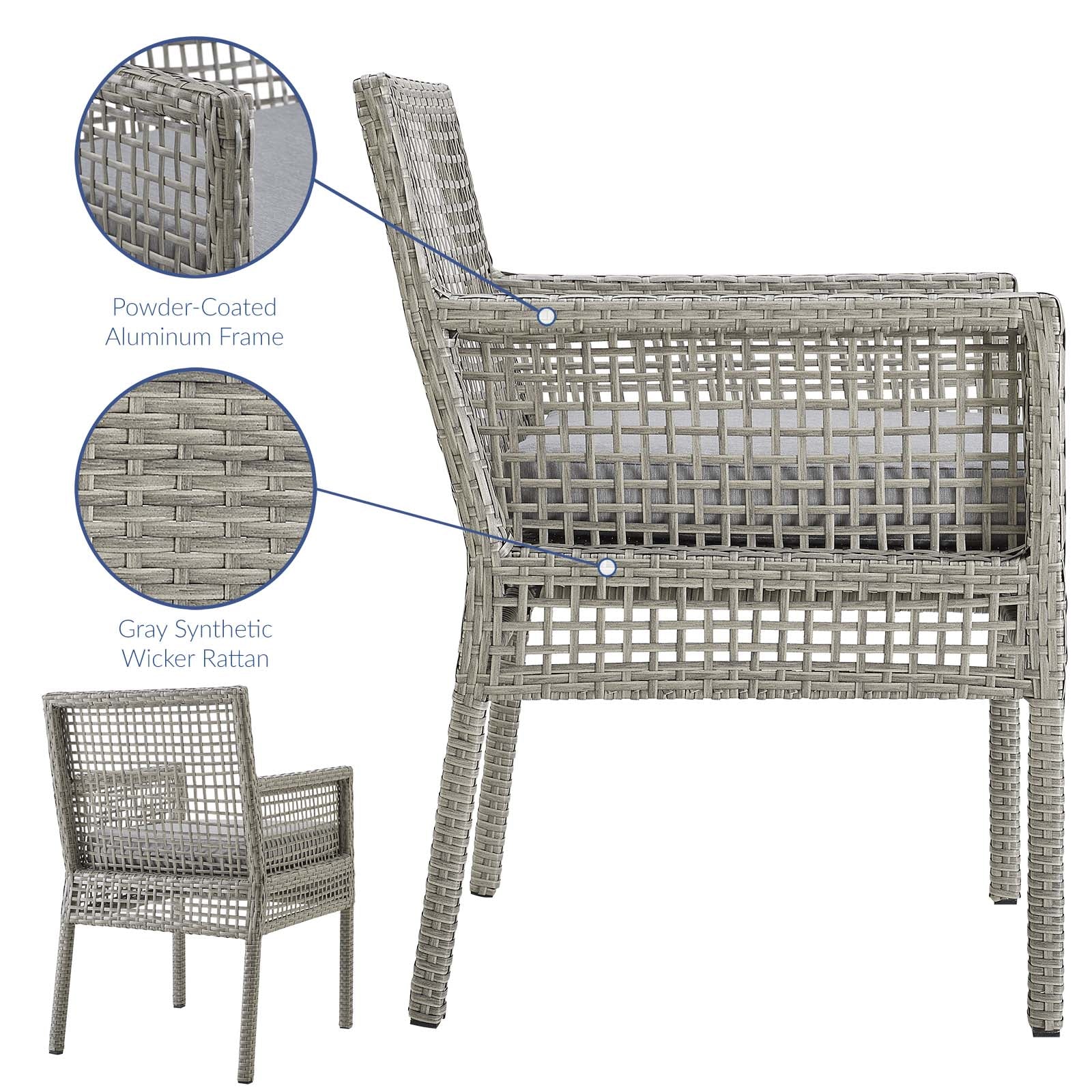 aura rattan outdoor patio armchair