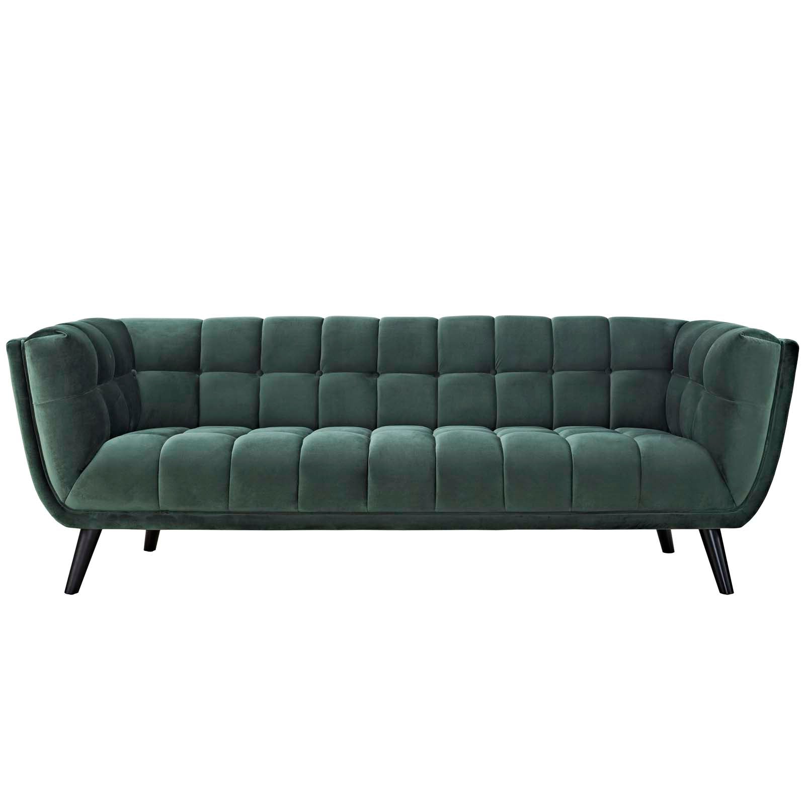 modway bestow velvet sofa