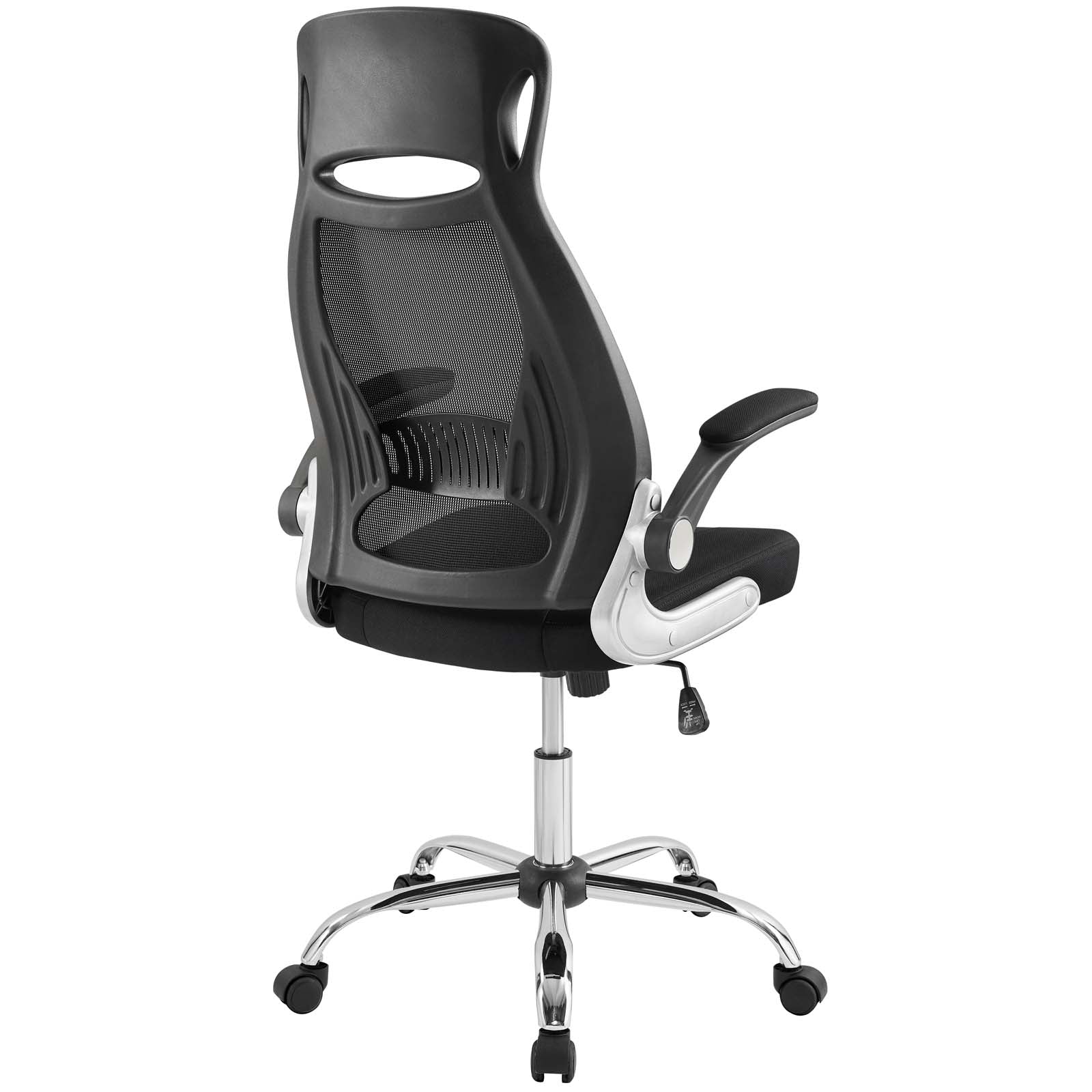 modway expedite highback office chair in black