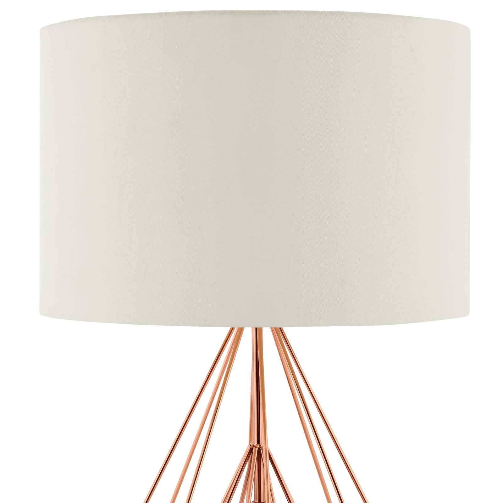 rose gold copper table lamp