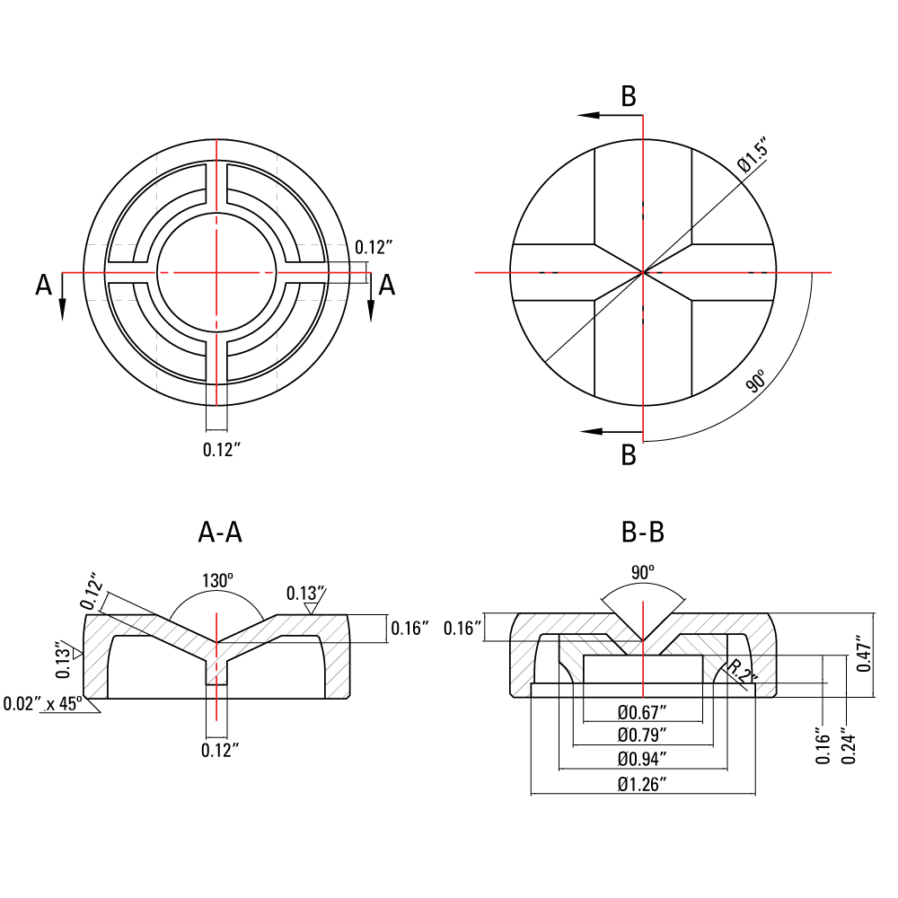 Magnetic Top V-Pads, vpads, Magnetic Vpad, aluminum vpad