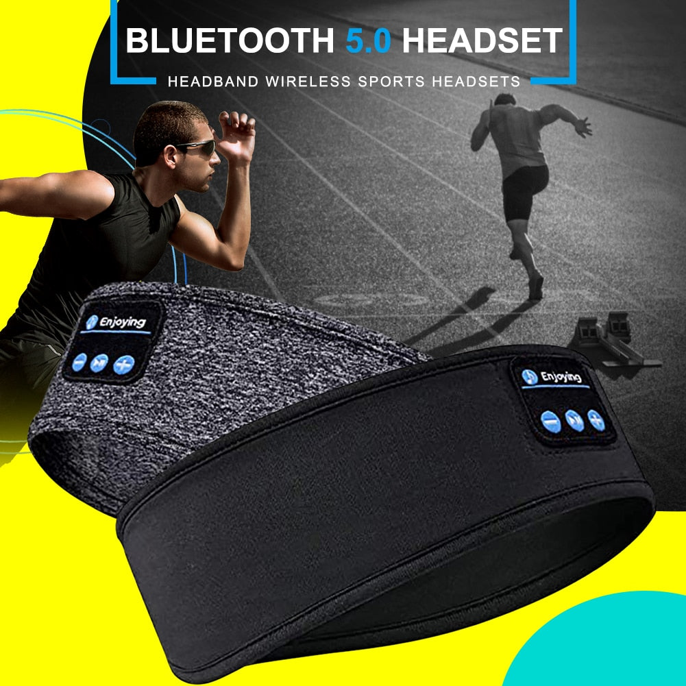 Sports Headband w/Wireless Bluetooth Headset Speakers & Built In Mic  GetTheGiftshop