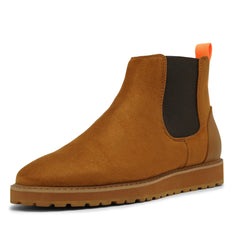 Camel Suede Chelsea Boots Casual Fashion Design Sneaker -The Mustella - DESIGN MENSWEAR