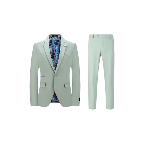 Design Menswear Green Suit