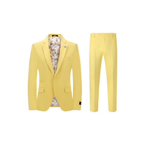 Design Menswear Yellow Suit