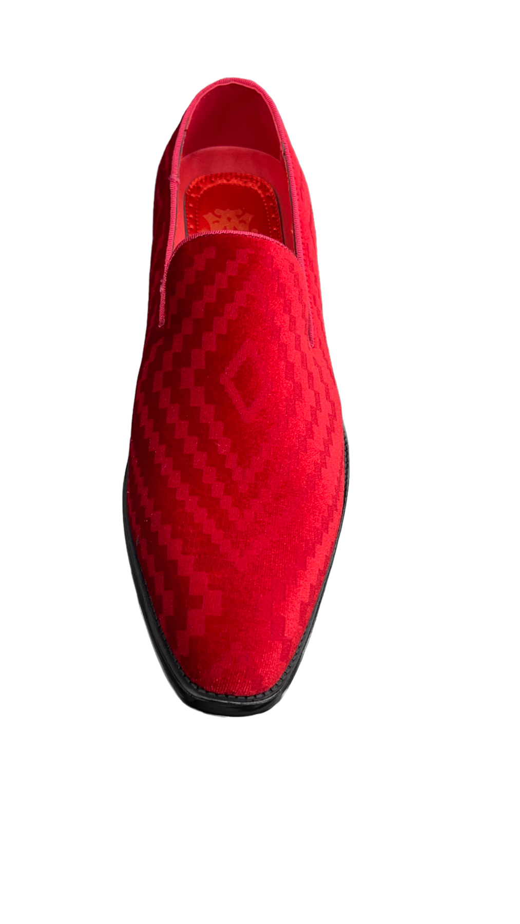Men's red slip on shoes luxury velvet loafer fashion design – Design ...