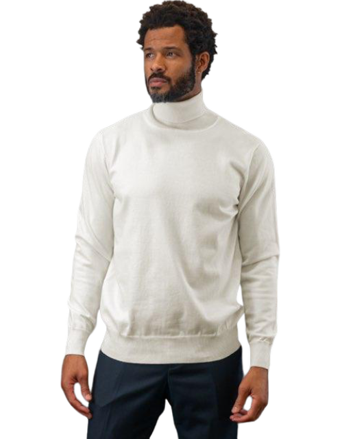 Men's Cream Turtleneck Sweaters Light Blend Regular fit by Design Mens ...