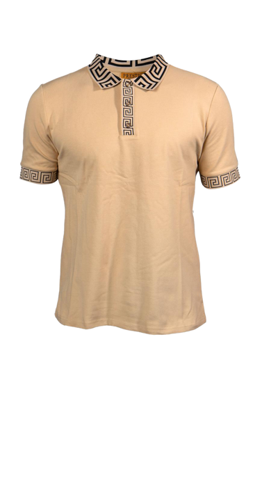 Men's Beige Polo T-Shirt  Beige t shirts, Polo outfit men, Polo