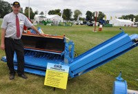 Gary Mumby, md of BLEC, with the new GKB Combinator at Saltex DSC 0044