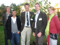 IoH President Leigh Morriswith previous competitors & winners of the IoH Young Horticulturist of the Year