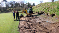 Cavendish GC hole #4 remodelling by Jason Kelly of Greasley\'s 03.03.14