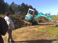 Using a 10 ton digger