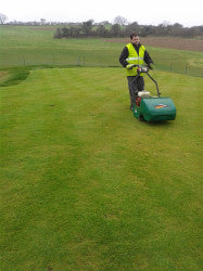 paddy cutting the new par 3 green