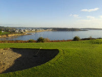 the view from the 14th towards Pendennis castle