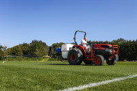 Staff spray at the Hogwood Park training facility