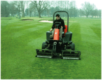 Students learning practical skills on our golf course