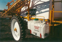 Headland Control a separate spray tank to apply less hazardous chemicals, which pre dated the arrival of ATV sprayers
