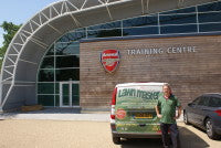 Andy Lloyd at Arsenal Training Centre.JPG