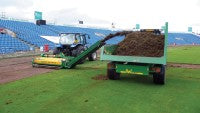 Photo 1 - Removing existing grass cover from outfield.jpg