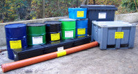 Examples of properly labelled waste containers