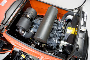 The MP493 engine bay 