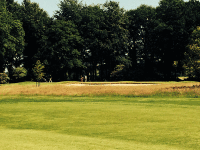 View of 1st grn from 18th fairway