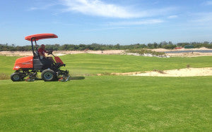 October 2014 Rio Olympic First fairway cut