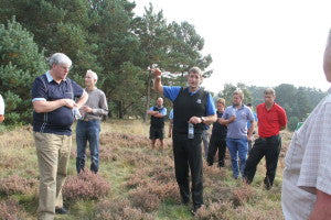 Jonathan Wood conducting his course walk