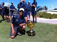 Joe Johnson with the Presidents Cup