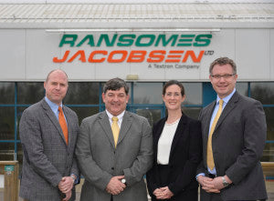 The new Sales and Marketing team at Ransomes Jacobsen USA as (left to right): Will Carr, John Quinton, Karen Proctor and Nick Brown