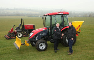 2 New TYM T503 with school's existing Toro Groundsmaster 4500 D Stewar...