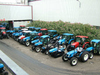 Tractors ready for export