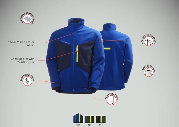 Helly Hansen Aker Softshell Jacket Features